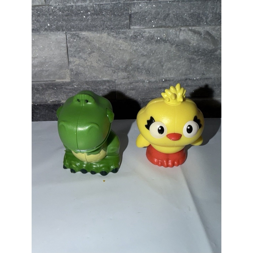 Fisher Price Little People Disney Pixar Toy Story 4 Rex Ducky Figures Set of 2 B